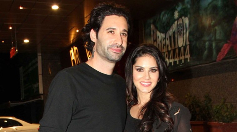 Sunny Leone with husband Daniel Weber