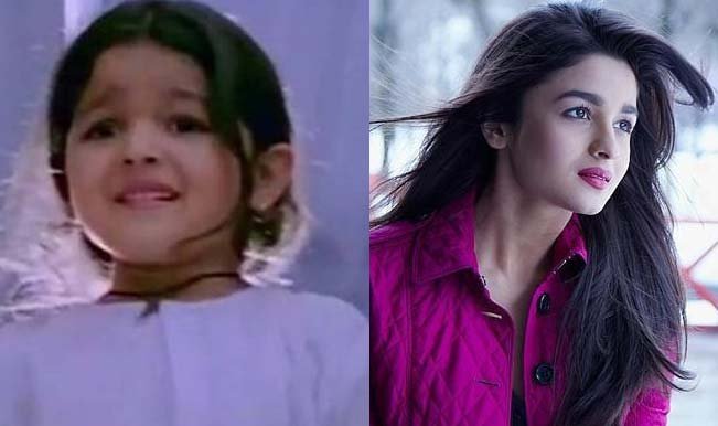 childhood image of alia bhatt