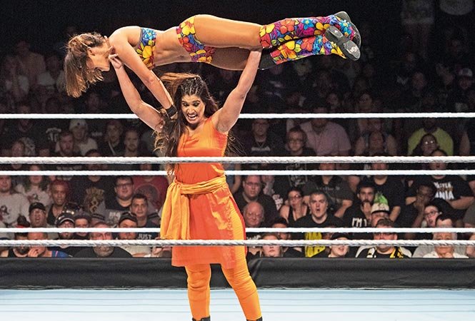 Kavita Devi Fights in WWE Event Wearing Salwar Kameez Takes Fan By Surprise