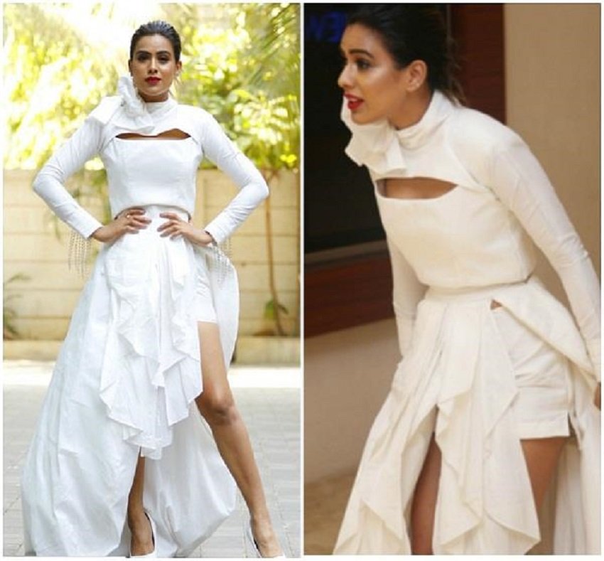 Actress Nia Sharma Feels Uncomfortable due to her Unfit Dress.