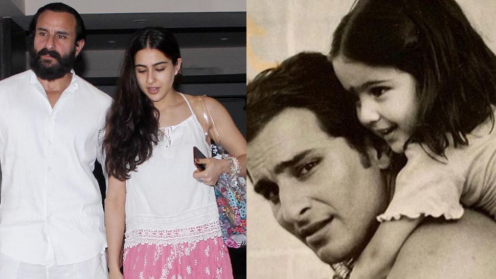 Sara Ali Khan With Father Saif