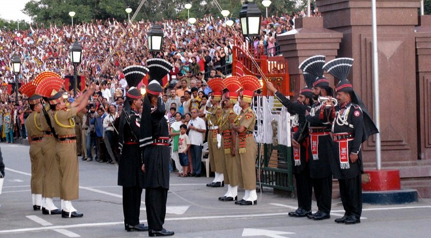 Wagah Border Amritsar Retreat Ceremony
