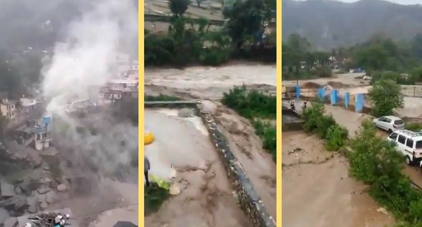 Shocking News: Cloudburst In Uttarakhand’s Devprayag Houses and Shops are Damaged